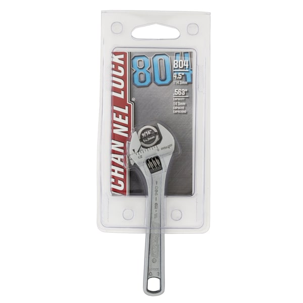 Channellock Channellock Metric and SAE Adjustable Wrench 4 in. L 1 pc - 804