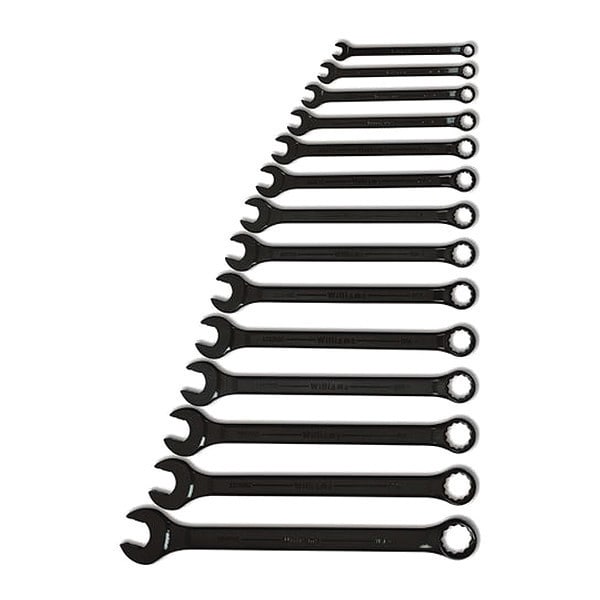 Williams Williams Super Combo Wrench Set, Black, 15 pcs., SAE - WS-1172BSC