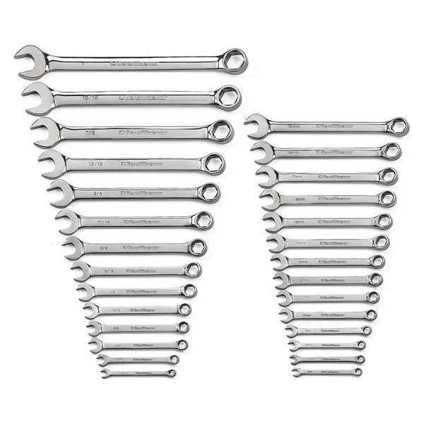 Gearwrench 28 Piece 6 Point Combination SAE/Metric Wrench Set - 81923