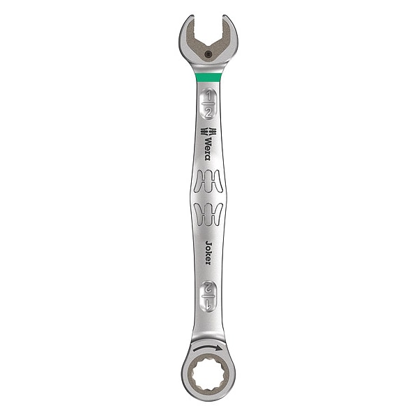 Wera Ratcheting Wrench, Head Size 1/2 in. - 05073283001