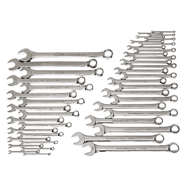 Gearwrench 44 Piece 12 Point Long Pattern Combination SAE/Metric Wrench Set - 81919
