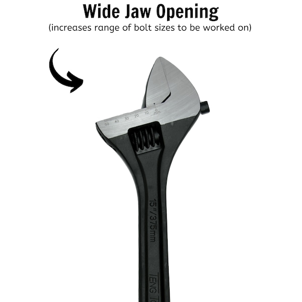 Teng Tools 4006 - 15" Adjustable Wrench - 4006