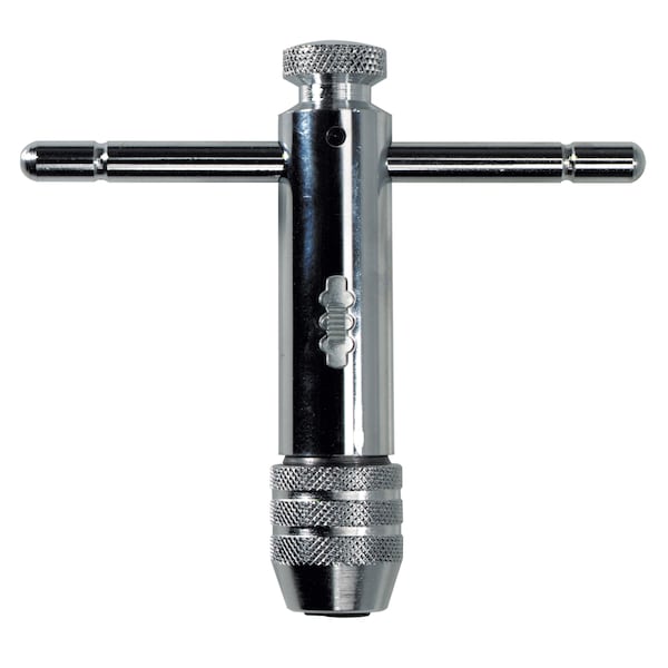 Hanson T-Handle Ratcheting Tap Wrench, 1/4" to 1/2" (6mm to 12mm) - 21102