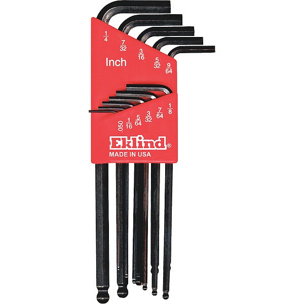 Eklind 11 Piece SAE L-Shape Hex Key Set, 13211 - 13211