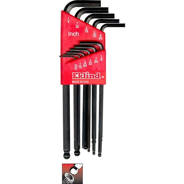 Eklind 11 Piece SAE L-Shape Hex Key Set, 13211 - 13211