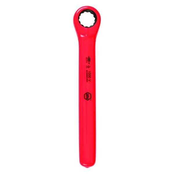 Wiha Insulated Ratcheting Wrench, SAE, 6-7/16"L - 21331