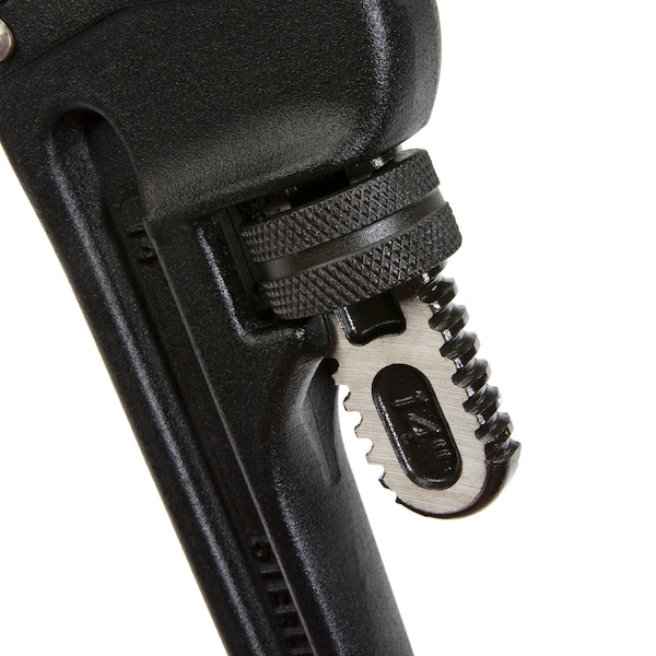 Steelman 14Inch HeavyDuty Cast Aluminum Straight Handle Pipe Wrench - 60877
