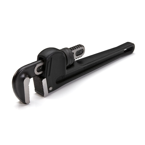 Steelman 14Inch HeavyDuty Cast Aluminum Straight Handle Pipe Wrench - 60877