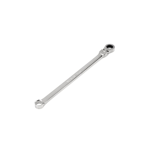 Tekton 14 mm Long Fixed/Flex Head 12-Point Ratcheting Box End Wrench - WRB35414