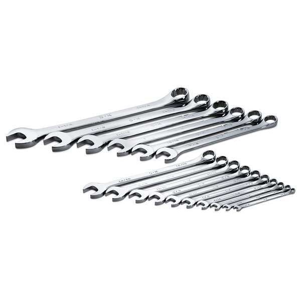Sk Professional Tools Combo Wrench Set, Long, 1/4-1-1/4 in, 16 Pc - 86018
