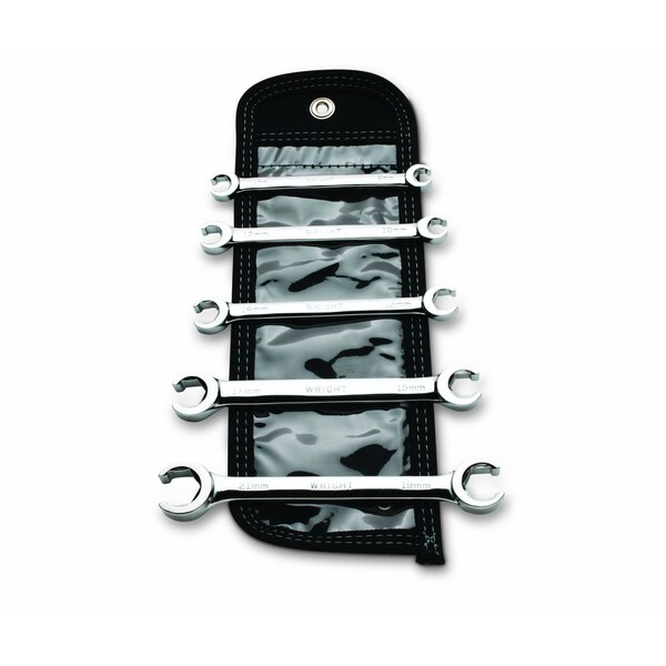 Wright Tool Flare Nut Wrench 5 Piece Set - Satin Met - 744