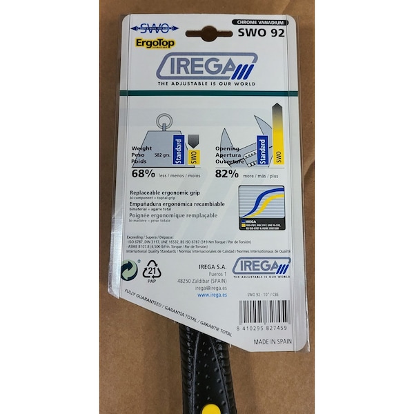 Irega 92SW/ 8 in. XTRASLIM ADJ WRENCH - IR92SWXS8