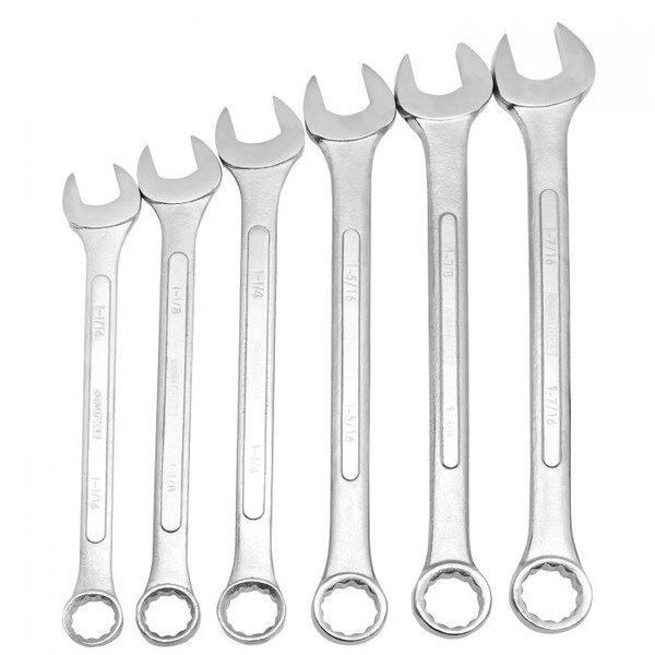 Oemtools 6 Piece SAE Jumbo Combination Wrench Set (1-1/16 - 1-7/16) - 22100