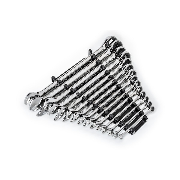 Gearwrench 14 Piece 90-Tooth 12 Point SAE Combination Ratcheting Wrench Set - 86959