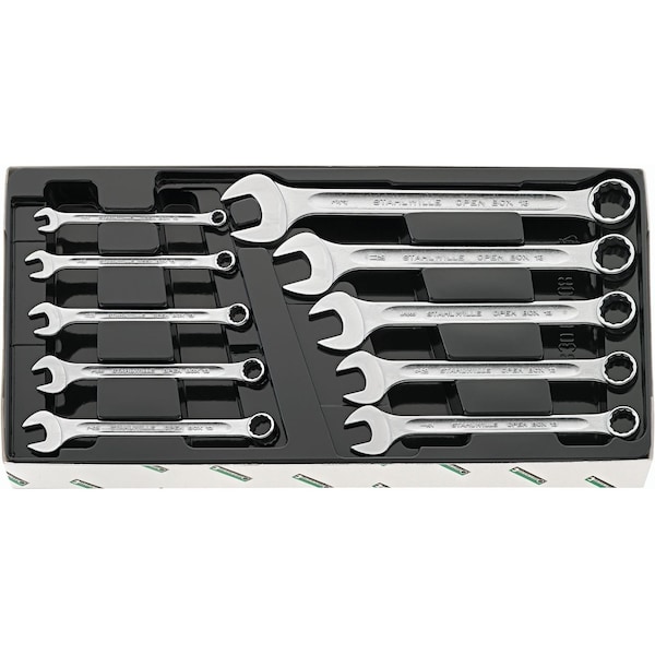 Stahlwille Tools Set: Combination Wrench OPEN-BOX No.13A/10 KT 10-pcs. - 96404812