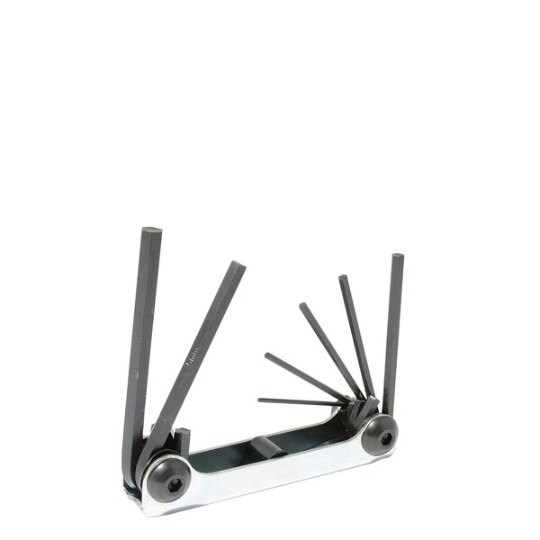 Urrea Metal case folding Metric from 1.5 mm to 6 mm hex keys - 4974