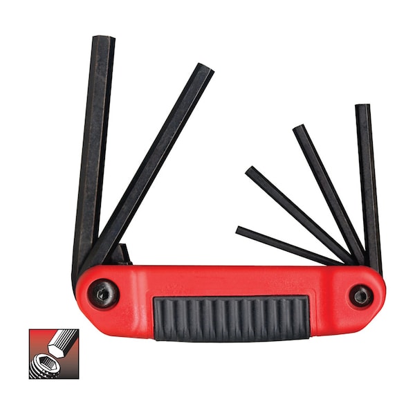 Eklind Eklind Ergo-Fold 5/32 to 3/8 in. SAE Fold-Up Hex Key Set 6 pc - 25611