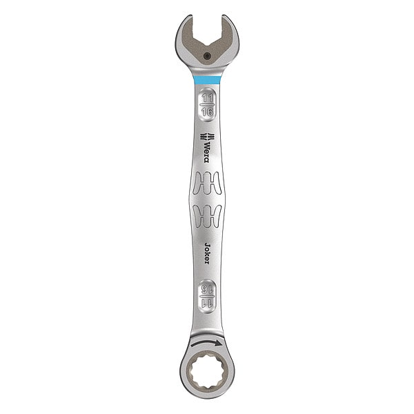 Wera Ratcheting Wrench, Head Size 11/16 in. - 05073286001