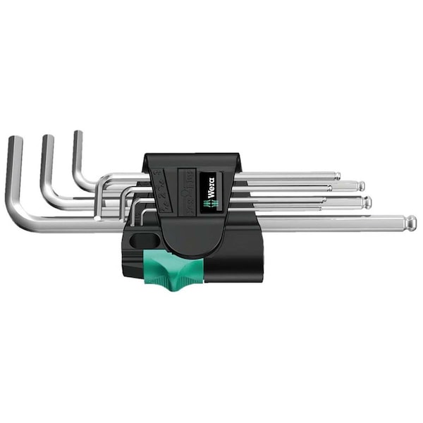 Posdatas Hex-Plus Chrome-Plated Long Shaft Metric L-Key Allen Wrench Set - 7 Piece - PO3945948