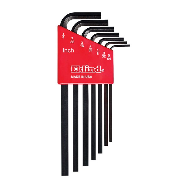 Eklind Eklind Hex-L 5/64 to 1/4 in. SAE L-Handle Hex Key Set 7 pc - 10207
