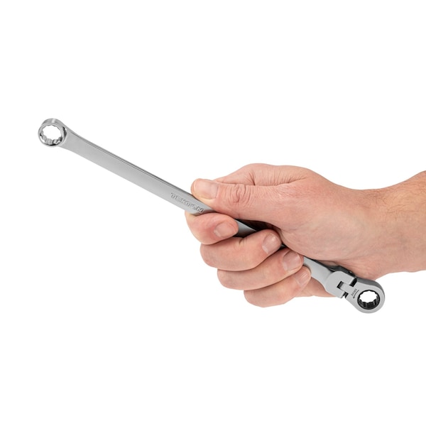 Tekton 11 mm Long Fixed/Flex Head 12-Point Ratcheting Box End Wrench - WRB35411