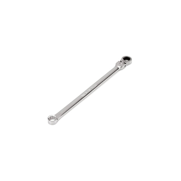 Tekton 12 mm Long Fixed/Flex Head 12-Point Ratcheting Box End Wrench - WRB35412