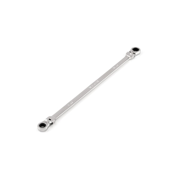 Tekton 8 x 10 mm Long Flex Head 12-Point Ratcheting Box End Wrench - WRB36408