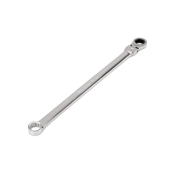 Tekton 18 mm Long Fixed/Flex Head 12-Point Ratcheting Box End Wrench - WRB35418