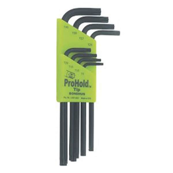 Bondhus Torx Wrench Set, Prohold, 8 Piece, T9 To T4 - BND71834