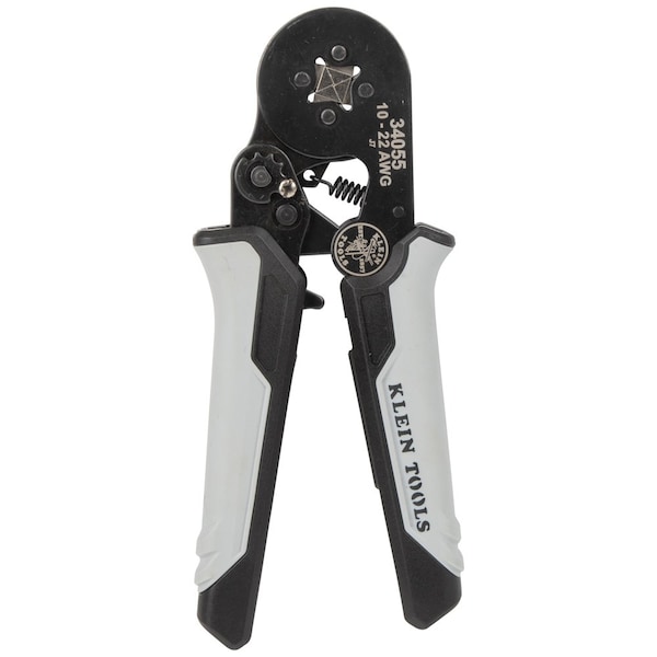 Klein Tools Ratcheting Ferrule Square Crimper, 10 to 22 AWG Wire - 34055