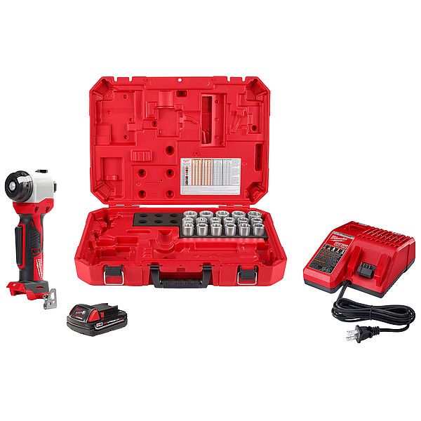 Milwaukee Tool M18 Cable Stripper Kit with 17 Cu THHN / XHHW Bushings - 2935CU-21S