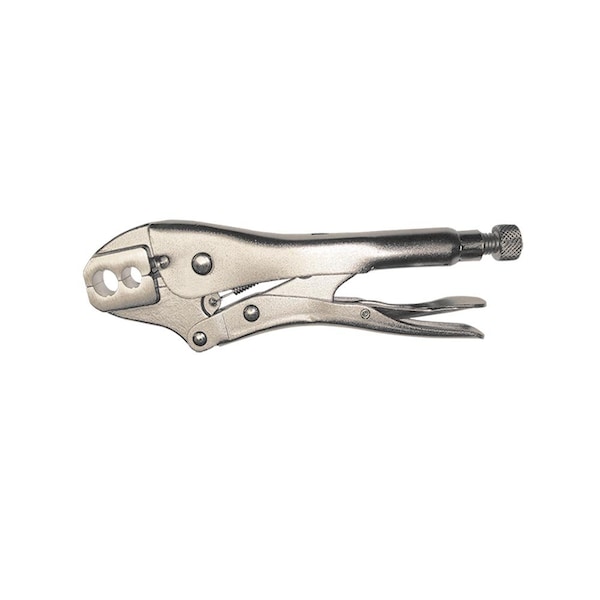 Interstate Pneumatics V-Grip Type Crimper - 2 Opening 2 Dies for 1/4 Inch & 3/8 Inch Hose - H6
