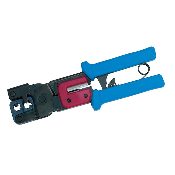 Quest Technology International Modular Ratchet Crimp Tools - Standard , Rj11/12/45, 6P4C/6P6C/8P8C - TEL-6001