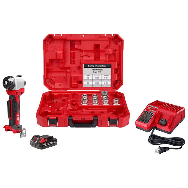 Milwaukee Tool M18 Cable Stripper Kit for Cu & Al RHW / RHH / USE - 2935X-21