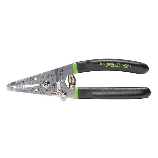 Greenlee Greenlee 1955-SS Pro Stainless Wire Stripper, Cutter And Crimper Curve - 1955-SS