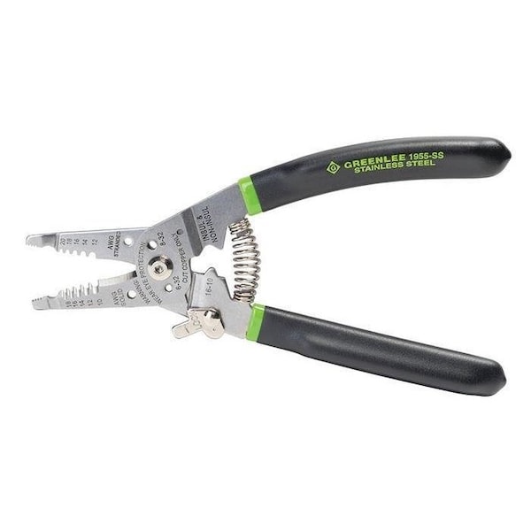Greenlee Greenlee 1955-SS Pro Stainless Wire Stripper, Cutter And Crimper Curve - 1955-SS