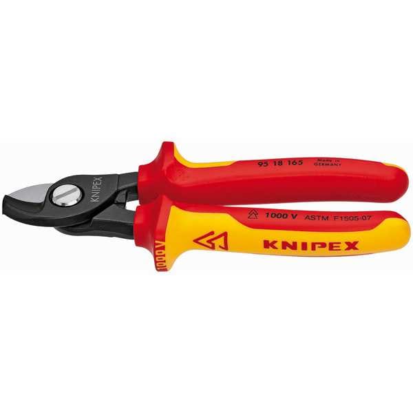 Knipex 6 1/2 in Insulated Cable Cutter 1/0 AWG - 95 18 165 SBA