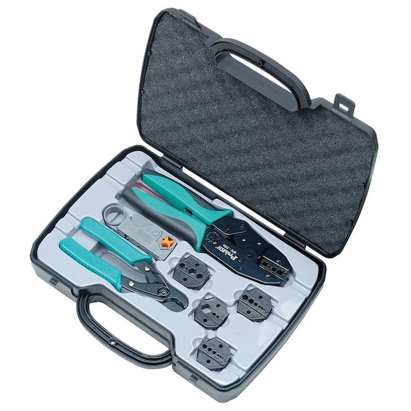 Proskit Coax Crimping Kit w/Crimper Frame, 5 Dies - 500-001