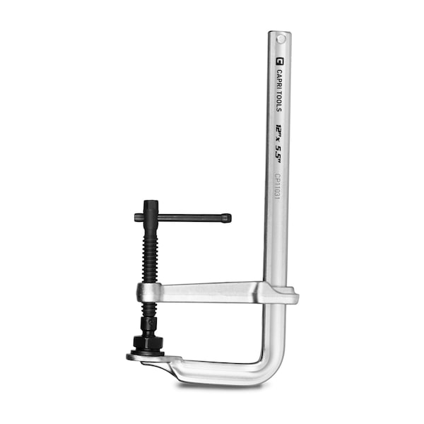 Capri Tools 12 in Heavy Duty All Steel Bar Clamp, 5-1/2 in Throat Depth - CP11031