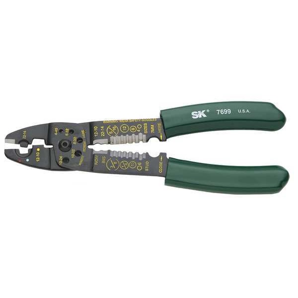 Sk Professional Tools 8 1/2 in Crimper w/Die 22 to 10 AWG - 7699