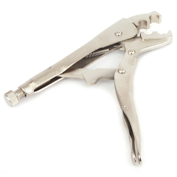 Forney Crimping Tool, Lock Jaw-Type for 3/16 in and 1/4 in Hose Ferrules - 86116