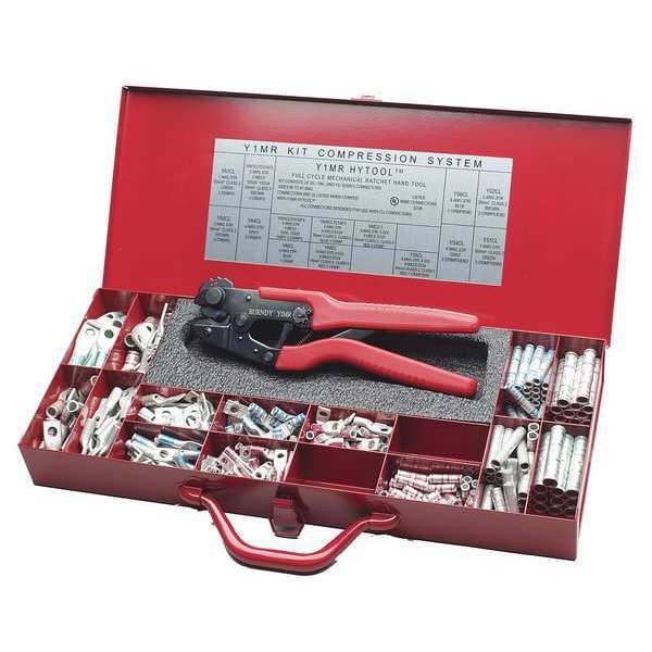 Burndy 17.35" Crimper and Connector Kit 16 to 4 AWG - Y1MRKIT