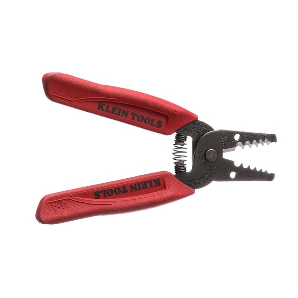 Klein Tools 6 1/4 in Wire Stripper Strips and Cuts: 16 to 8 AWG - 11049