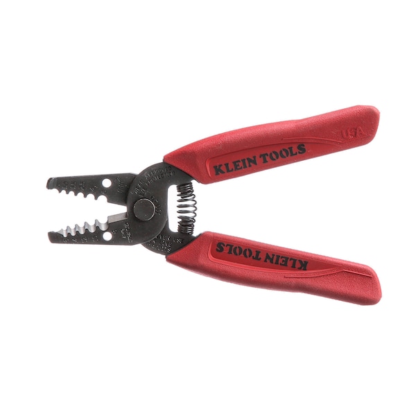 Klein Tools 6 1/4 in Wire Stripper Strips and Cuts: 16 to 8 AWG - 11049