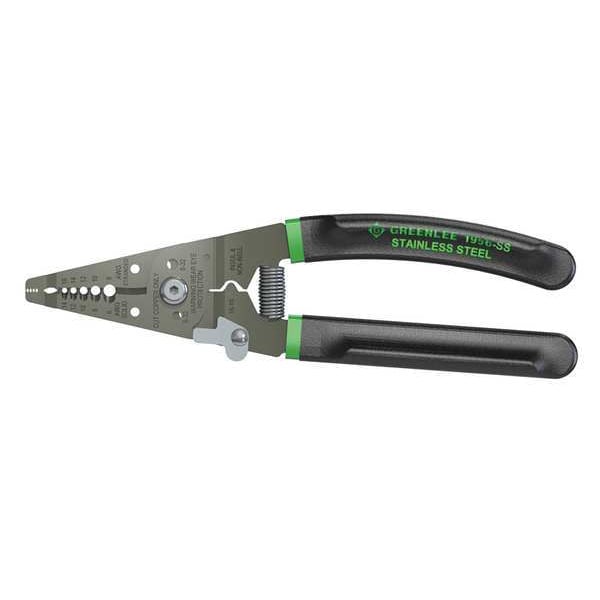 Greenlee 7 1/4 in Wire Stripper Solid: 6 to 16 AWG, 8 to 16 AWG - 1956-SS