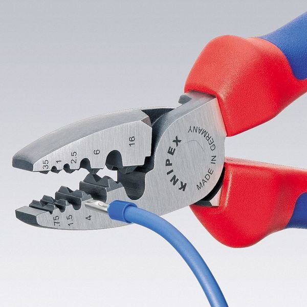 Knipex 7 1/4 in Crimper 23 to 5 AWG - 97 72 180