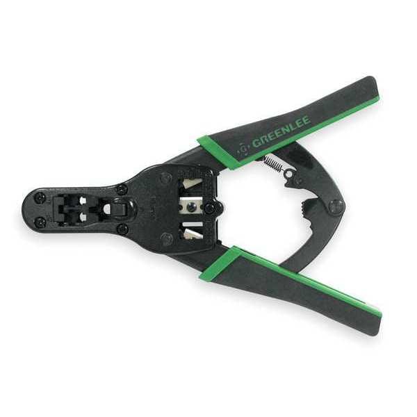 Tempo Communications 13 in Ratchet Crimper RJ-11, RJ-45 - 45575