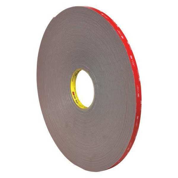 Cinta VHB™ 4991 de 3M, 90.0 Mil, 1/2" x 5 yds., Gris, 1/Estuche - VHB499112R