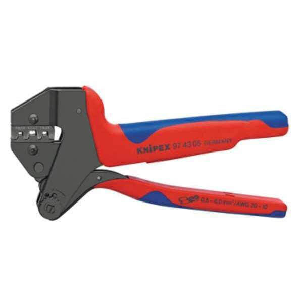 Knipex 200mm Crimp System Pliers, Non Insulated 20 to 10 AWG - 97 43 05
