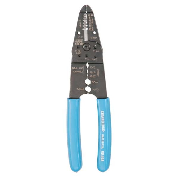 Channellock 6 1/4 in Wire Stripper 10 to 20 AWG - 958